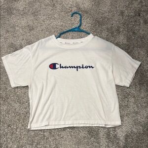 Champion White Short Sleeve Tee Casual Style